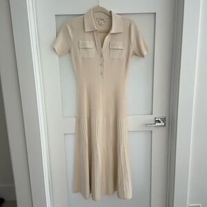Club Monaco Cream Midi Dress